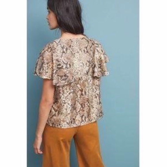 Eva Franco Snakeskin Button Blouse - Picture 2 of 3